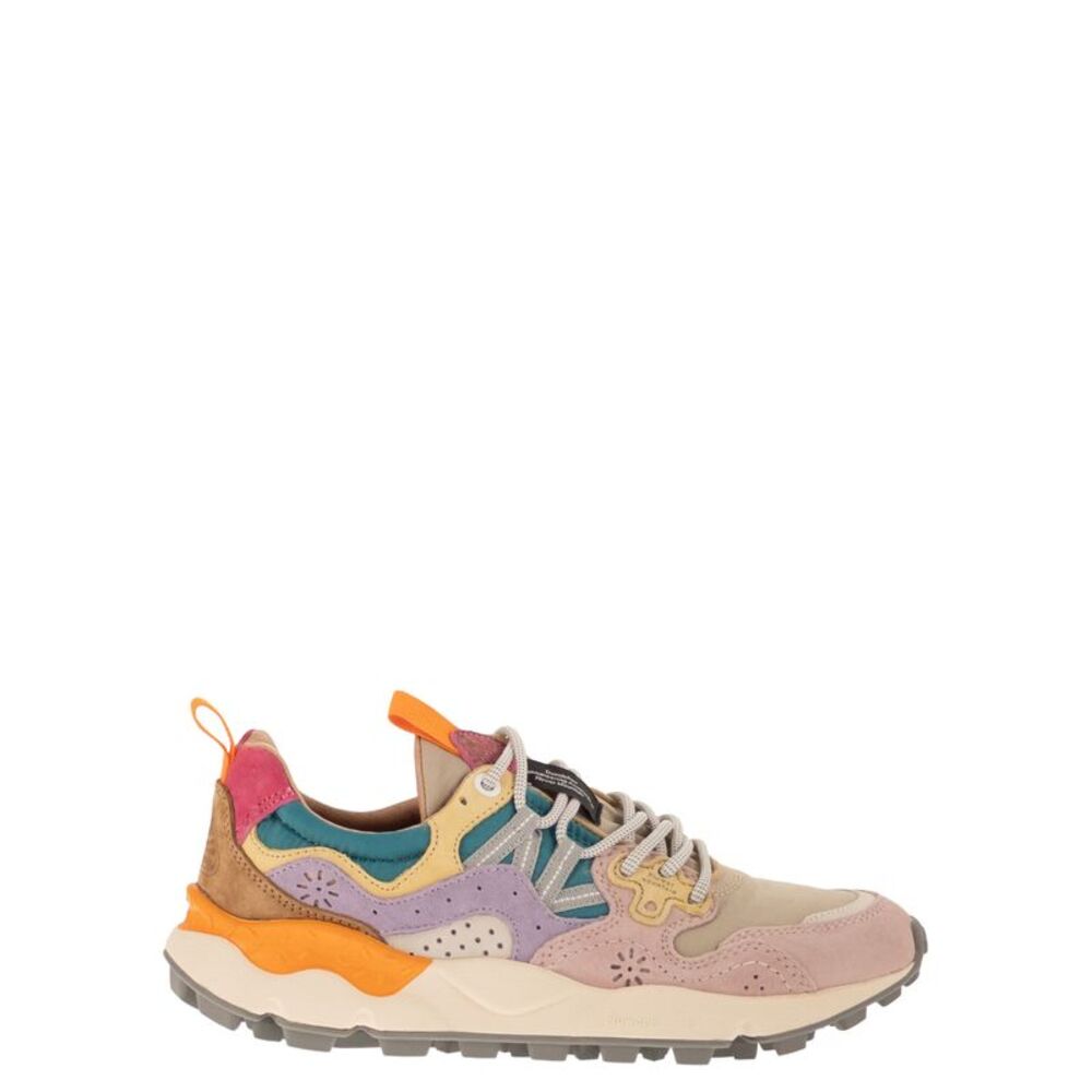 Flower Mountain Women Yamano 3 - Sneakers In Suede And Technical Fabric